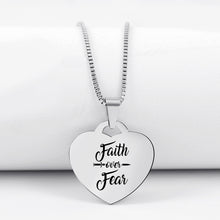 Load image into Gallery viewer, FAITH OVER FEAR NECKLACE 😍 60% OFF⭐️⭐️⭐️⭐️⭐️ REVIEWS
