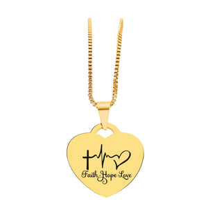 FAITH HOPE LOVE NECKLACE ❤️ 60% OFF 😍 ⭐️⭐️⭐️⭐️⭐️ REVIEWS