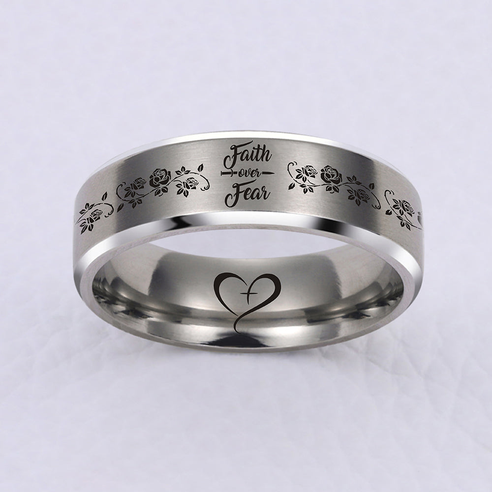 FAITH OVER FEAR 😍 DESIGNER RING ❤️ 70% OFF ⭐⭐⭐⭐⭐ REVIEWS