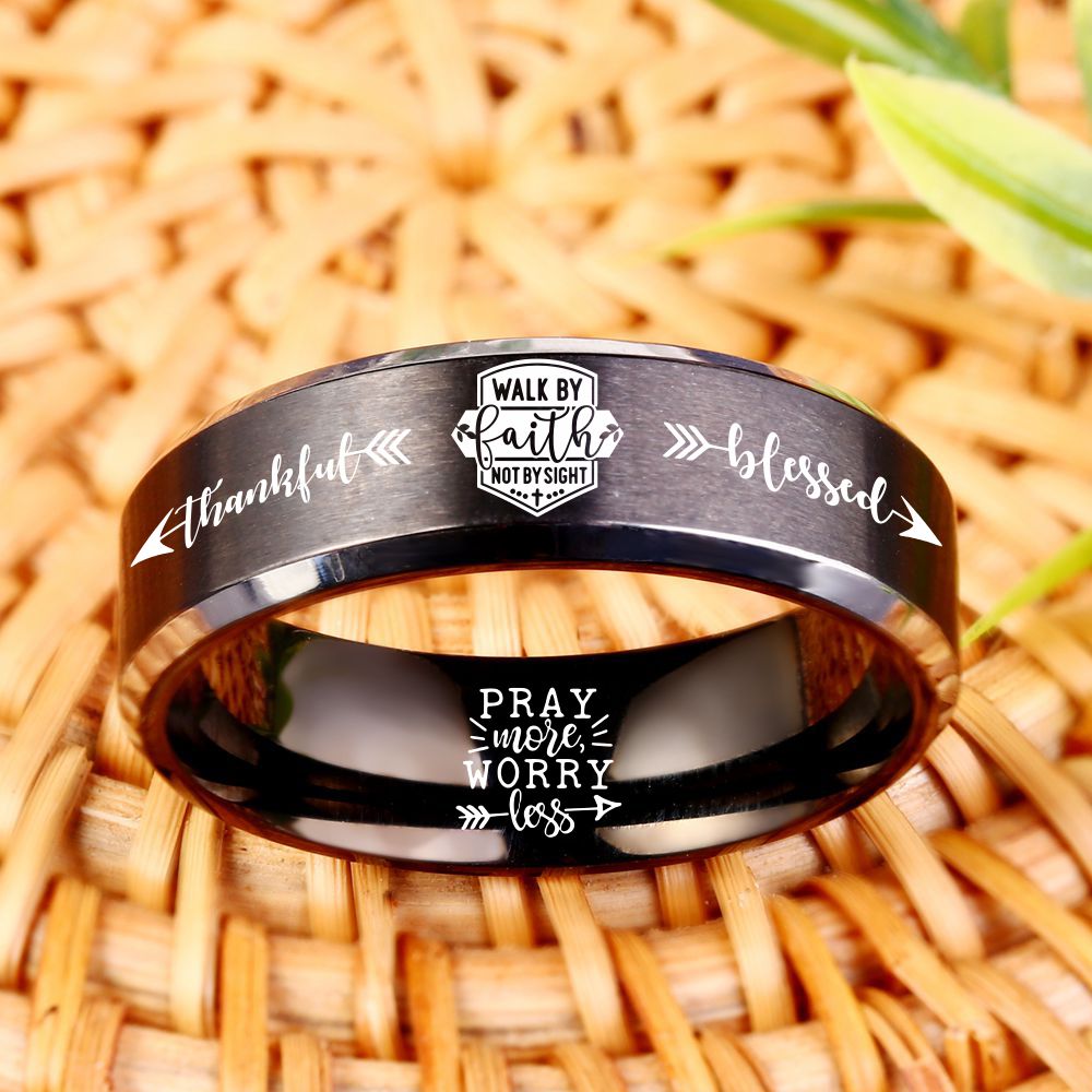 WALK BY FAITH ✝️ DESIGNER RING - 60% OFF 😍  FREE BRACELET W/PURCH ⭐️⭐️⭐️⭐️⭐️ REVIEWS