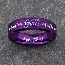 Load image into Gallery viewer, SAVED BY GRACE ✝️ DESIGNER RING - 60% OFF 😍  FREE BRACELET W/PURCH  ⭐️⭐️⭐️⭐️⭐️ REVIEWS
