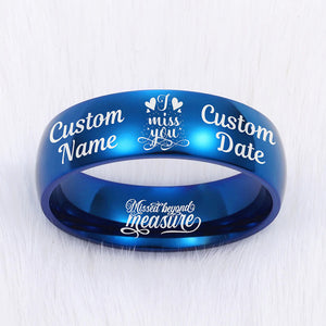 I MISS YOU ❤️ KEEPSAKE RING - 60% OFF 😍 PERSONALIZE IT FOR FREE ⭐⭐⭐⭐⭐ REVIEWS