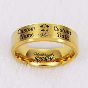 I MISS YOU ❤️ KEEPSAKE RING - 60% OFF 😍 PERSONALIZE IT FOR FREE ⭐⭐⭐⭐⭐ REVIEWS