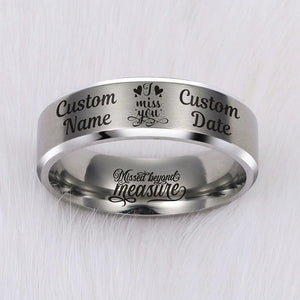 I MISS YOU ❤️ KEEPSAKE RING - 60% OFF 😍 PERSONALIZE IT FOR FREE ⭐⭐⭐⭐⭐ REVIEWS